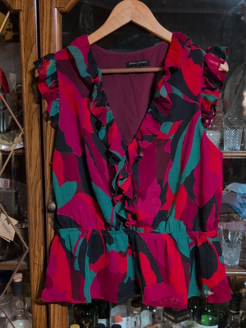 Banana Republic Sleeveless Peplum Blouse